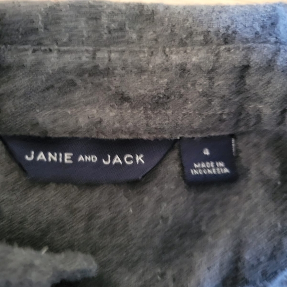Janie and Jack embroidered polar bear flannel shirt - Picture 4 of 4